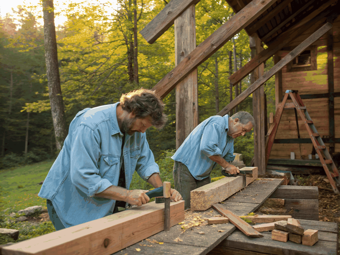 Richmond conservation property timber restoration and brick repointing